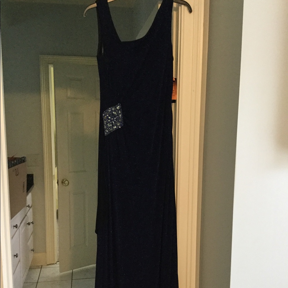 Cachet blue sparkle ball gown